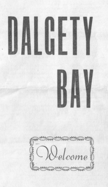 Original Welcome leaflet