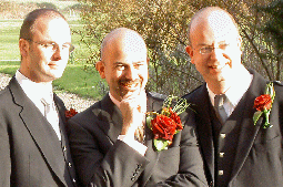 Photo-three 'ansome young men